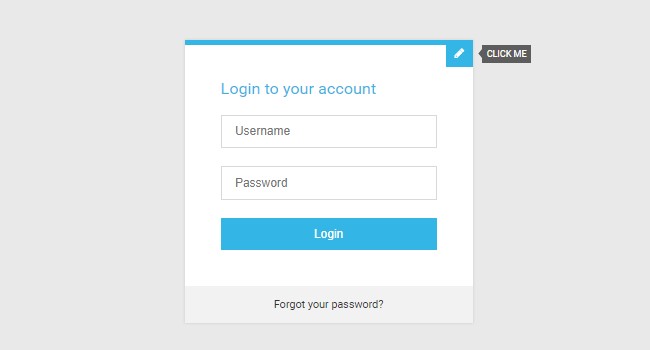 Flat Signup Login Form