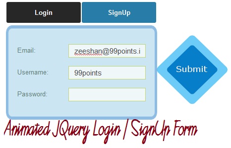Stylish Animated Login & Sign Up Form