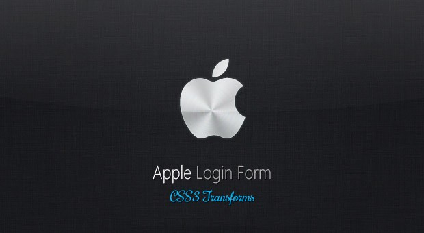 Apple Like Login Form