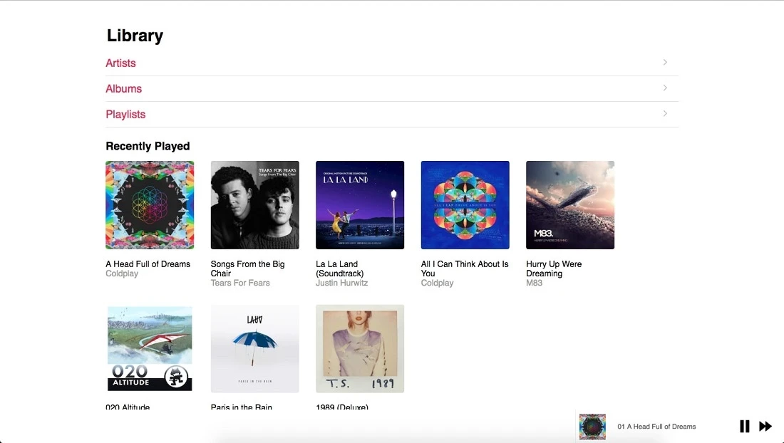Click to enlarge image Apple Music Clone