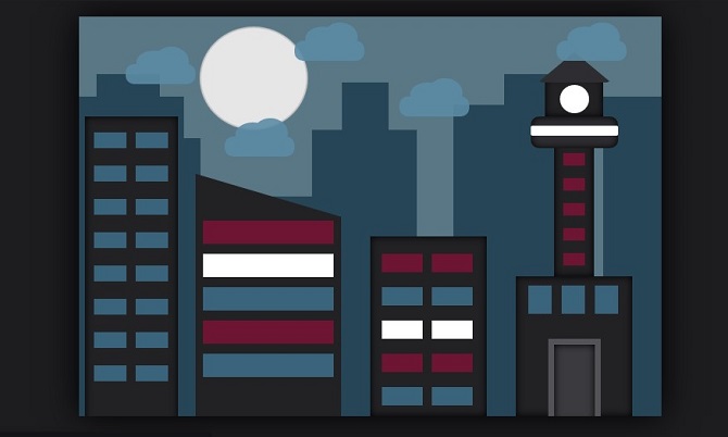 City pure css drawing