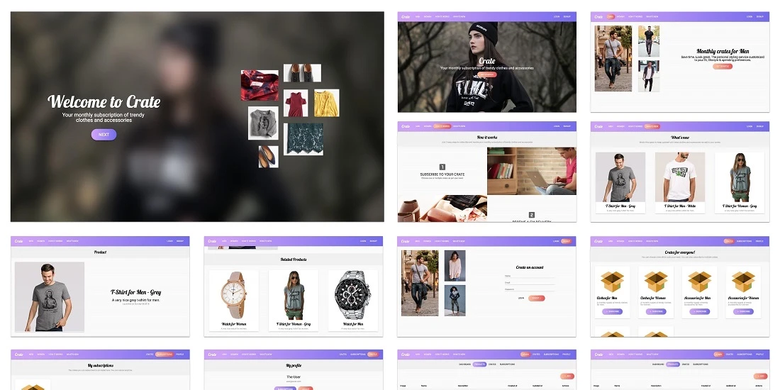 Click to enlarge image Crate - Ecommerce Starter (Full-stack)