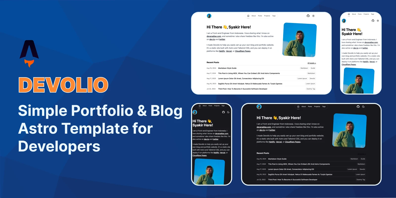 I Built an Astro Portfolio Blog Theme So You Can Setup Your Personal Website in 10 Minutes ππ₯