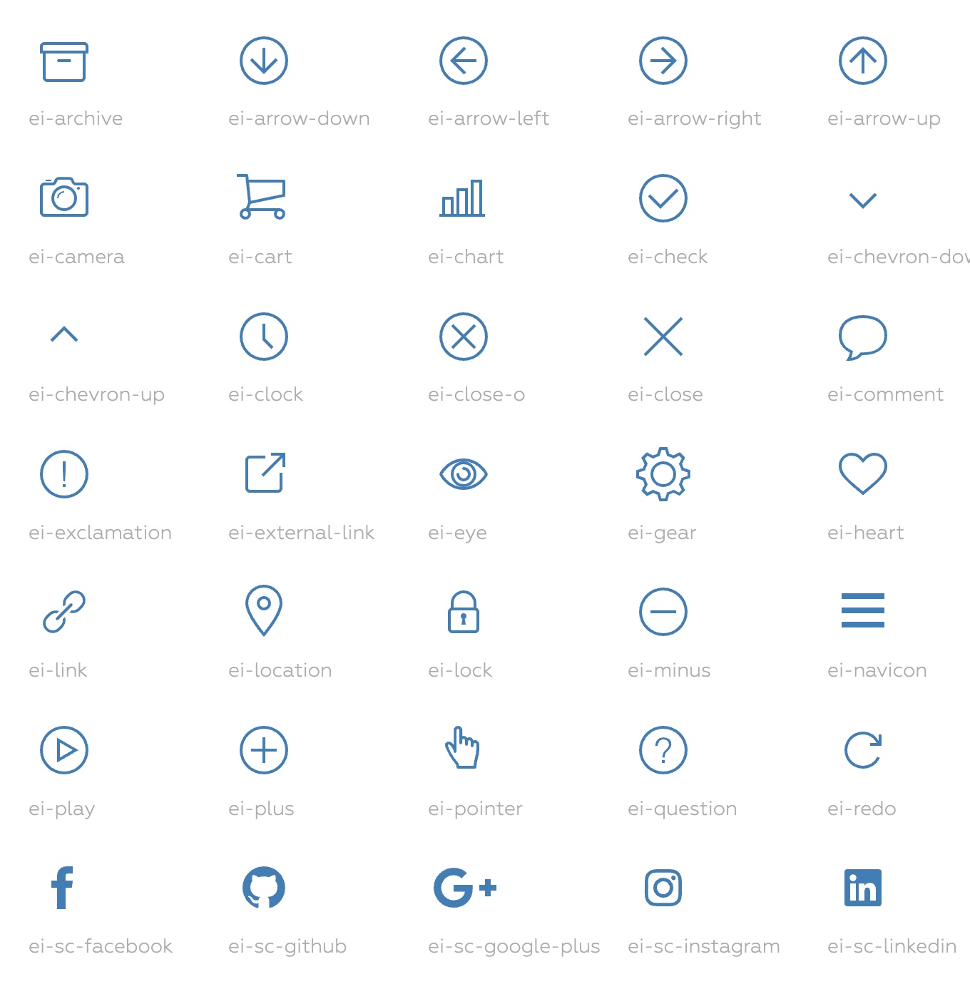 Click to enlarge image Evil Icons - Simple and clean SVG icon pack