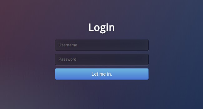 Gradient Login Form