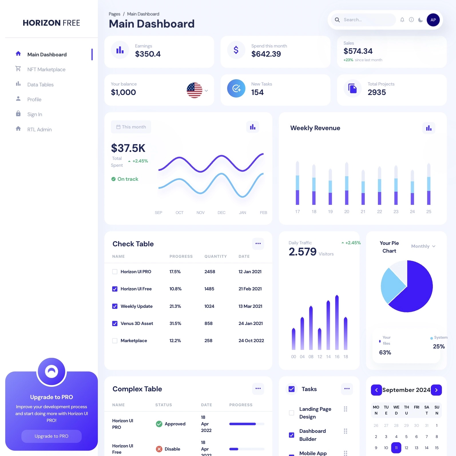 Click to enlarge image Horizon UI Free