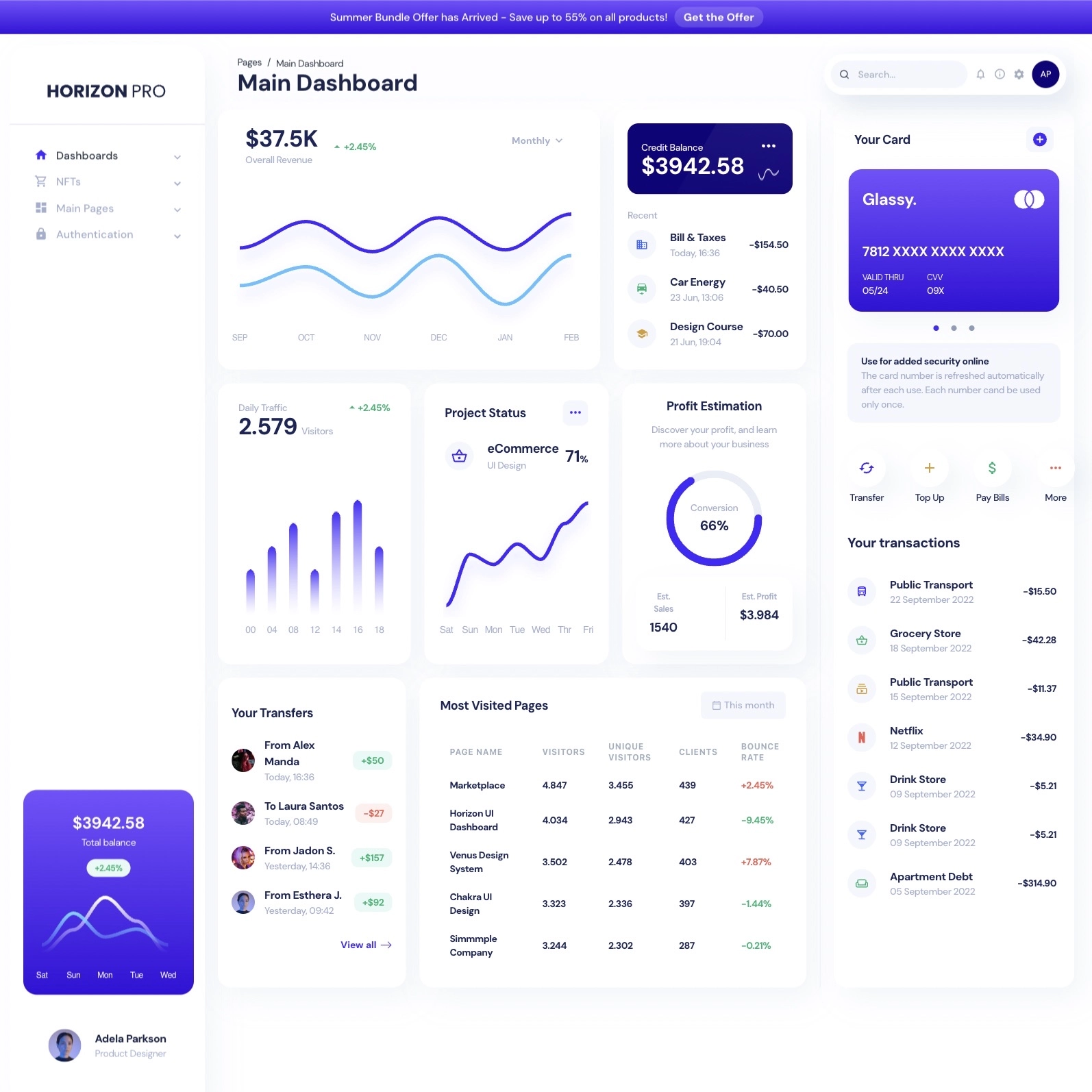 Click to enlarge image Horizon UI Pro