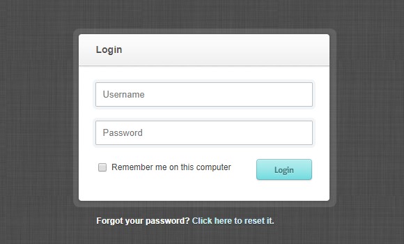 Modern Login Form
