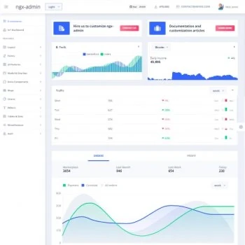 Nebular (ngx-admin) free angular template