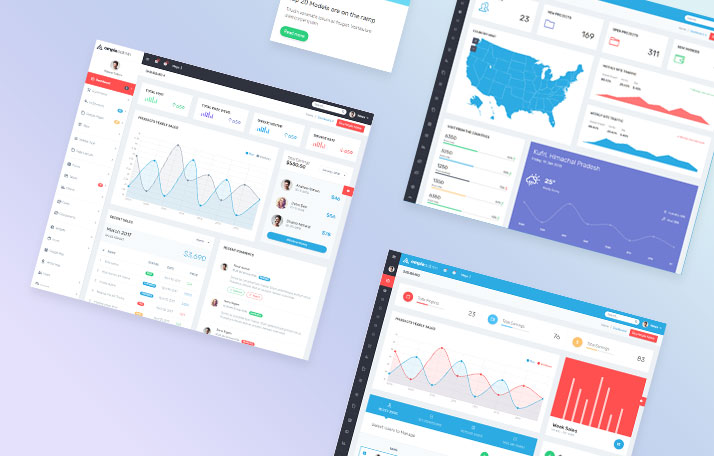 Ample Admin Bootstrap Template