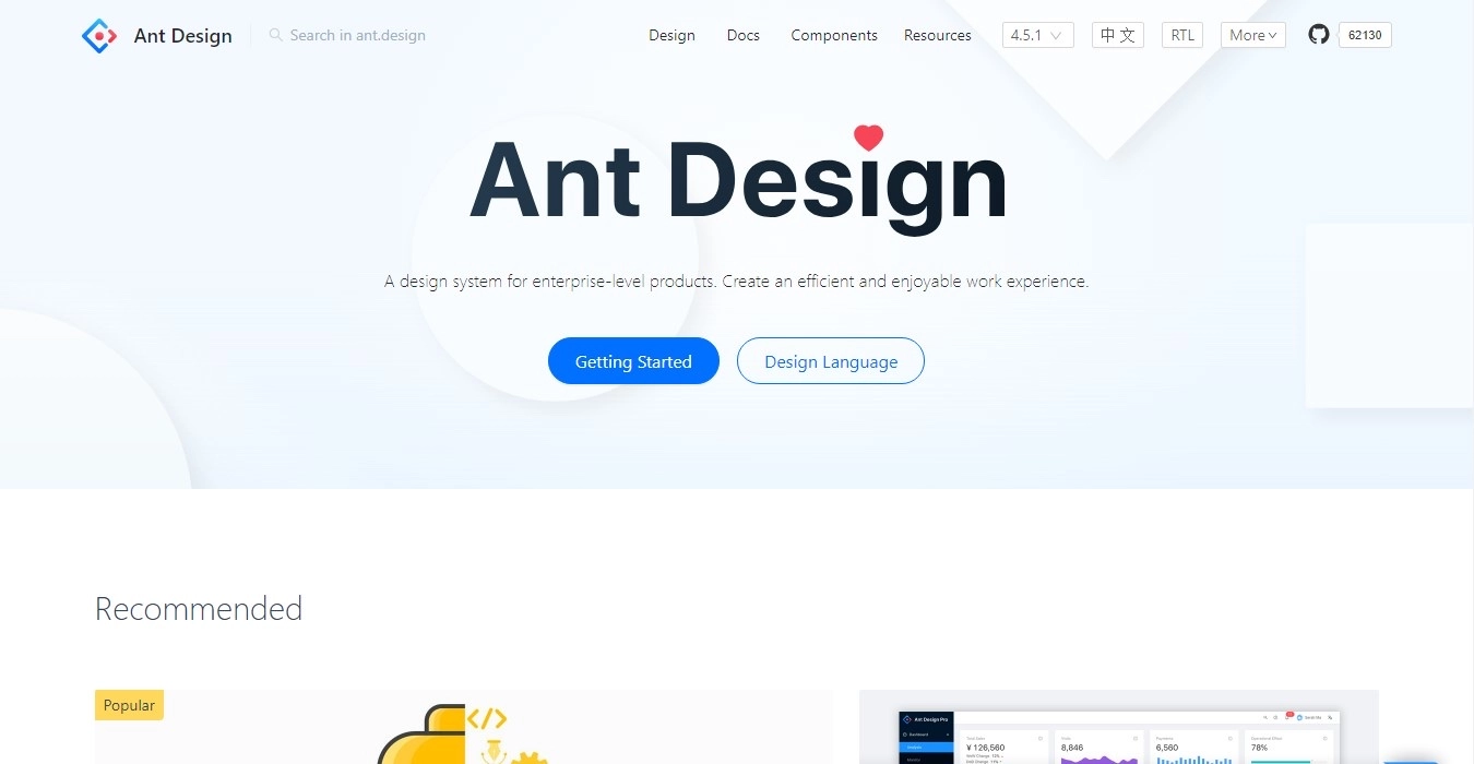 Ant Design - Wolrd&#39;s second react ui framework