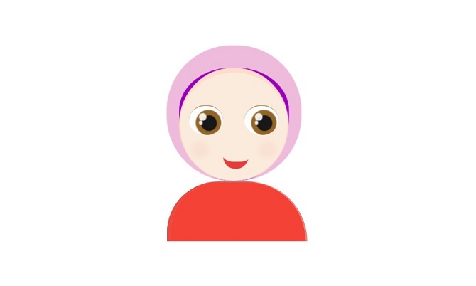 CSS Drawing Hijabi Girl