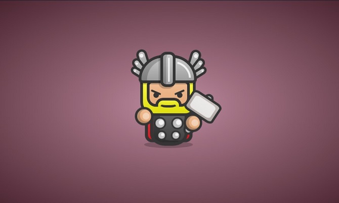 Pure CSS Drawing Mini Thor