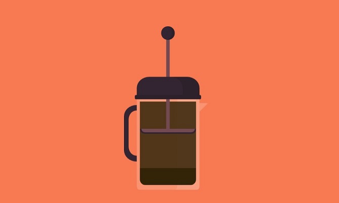 Pure CSS responsive French press