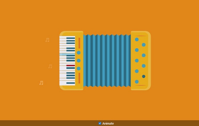 Single div accordion animated